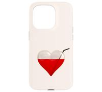 Bloodsucker - A Glass Heart Filled With Blood And Straw Case for iPhone 15 Pro