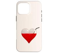 Bloodsucker - A Glass Heart Filled With Blood And Straw Case for iPhone 16 Pro Max