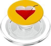Bloodsucker - A Glass Heart Filled With Blood And Straw PopSockets PopGrip for MagSafe