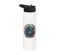 Bloodtide Chronicles Zombie Shark Nautical Design Stainless Steel Insulated Water Bottle