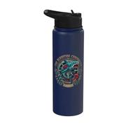 Bloodtide Chronicles Zombie Shark Nautical Design Stainless Steel Insulated Water Bottle