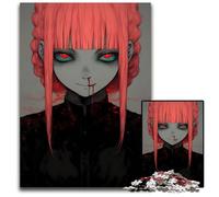 Bloody Anime Girl Jigsaws 1000Pieces for Adults Puzzles for Adults Erfect for Home Decor Birthdays Holidays And Gifts 1000 PCS(38x26cm)