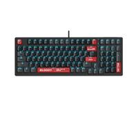 Bloody AT98 Red Optical Mechanical Gaming Keyboard 98 Key Compact Layout RGB Backlit Exact Reset System | Alpha Optical Switch