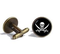 Bloody devil Customized Picture Cufflinks,Pirate Cufflinks Pirate Jewelry Skull Cufflinks Pirate Flag Cuff Links Sea Jewelry Pirates of The Caribbean Pirate Gift Pirate Skull Jewelry,Gift of Love