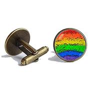 Bloody devil Customized Picture Cufflinks,Rainbow Cufflinks Gay Pride Cufflinks Colorful Cuff Links Gay Pride Jewelry Rainbow Jewelry LGBT Cufflinks Rainbow Gift Rainbow Accessories,Gift of Love