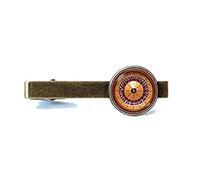 Bloody devil Roulette tie bar Wedding Jewellery Casino tie Clip Roulette tie Clip Groom Gift Casino Night Roulette Jewelry Roulette Wheel Gambling Mens，Gift of Love