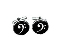 Bloody devil Wedding Cufflinks，Bass Clef Cufflinks, Music Note Men's Cufflinks Men's Jewelry Music Gift for Men's Groomsmen Gift Tie Clips,Gift of Love