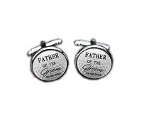 Bloody devil Wedding Cufflinks,Father of The Groom Cufflinks, Golf Wedding Mens Cufflink, Mens Accessory, Father Groom Mens Jewelry tie Clips, Custom Date Wedding Gifts,Gift of Love