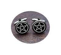 Bloody devil Wedding Cufflinks,Pentagram Cufflinks, Pentagram Cuff Links, Pentacle Gifts for him, Pentagram Star Design, Pentagram Religion, Gift of Love
