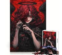 Bloody Fallen Angel Adult Jigsaw Puzzles 1000 Pieces Focus Ability Peaceful Escape Interlock Well Thoughtful Gift (50X75CM)