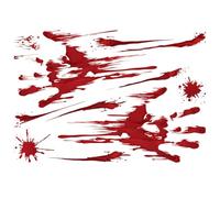 Bloody Footprints On The Floor - Halloween Wall Decal, Bloody Handprints Decals | Bloody Footprints Stick To Floor, Halloween Will Be A