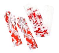 Bloody Halloween Costume 1 Pair Realistic Gloves and 1 Pair Bloody Socks Stained Blood Halloween Gloves for Cosplay, Costume