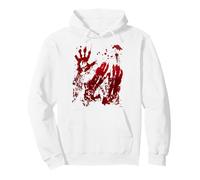 Bloody Halloween Hoodie Blood Splatter Zombie Hand Graphic Pullover Hoodie
