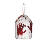 Bloody Handprints Drawstring Laundry Bags 70 x 35 cm