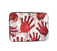 Bloody Handprints Laptop Case Sleeve Water Resistant Laptop Bag Men Women Shockproof Protective Notebook Case 13 inch