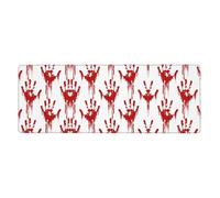 Bloody Handprints Oversized Desk Pad, Thick Base Mat, Ergonomic Comfort Pad for Precision Mouse Control