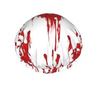 Bloody Handprints print Bath cap Large bath cap Fit for all lengths of hair Protects hair bath cap Reusable