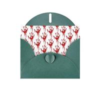 Bloody Handprints Print Greeting Cards With Envelopes,Holiday,Birthday,Wedding,And All Occasions