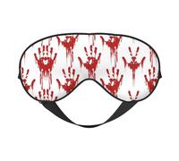 Bloody Handprints Printing All-Occasion Comfort Cover, Blocks Light Eye Mask, Ideal for Camping,Shifts,Blocks Light Well
