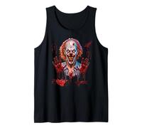 Bloody Hands Halloween Blood Spatter Clown Horror Costume Tank Top