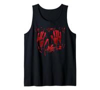 Bloody Hands Halloween Costume Blood Stains Blood Splashes Tank Top