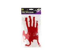 Bloody Hands Halloween Gel Stickers Window Decorations - Pack of 2