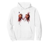 Bloody Hands hoodie Blood Splatter Stain Horror Zombie Pullover Hoodie