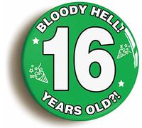 BLOODY HELL BIRTHDAY BADGE BUTTON PIN (Size is 2inch/50mm diameter) (16)