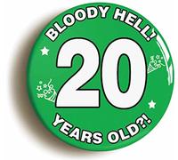 BLOODY HELL BIRTHDAY BADGE BUTTON PIN (Size is 2inch/50mm diameter) (20)