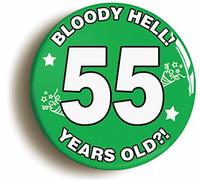 BLOODY HELL BIRTHDAY BADGE BUTTON PIN (Size is 2inch/50mm diameter) (55)