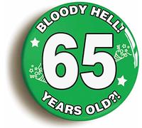 BLOODY HELL BIRTHDAY BADGE BUTTON PIN (Size is 2inch/50mm diameter) (65)