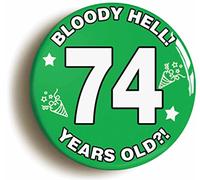 BLOODY HELL BIRTHDAY BADGE BUTTON PIN (Size is 2inch/50mm diameter) (74)