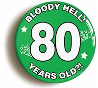 BLOODY HELL BIRTHDAY BADGE BUTTON PIN (Size is 2inch/50mm diameter) (80)