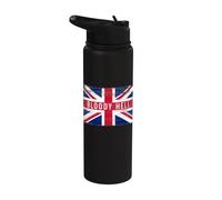 Bloody Hell Funny British Slang Pride UK Flag English Stainless Steel Insulated Water Bottle