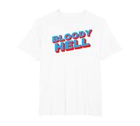 Bloody Hell T-Shirt, Men's Big and Tall, White, 5X Tall
