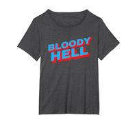 Bloody Hell T-Shirt, Women's Plus, Dark Heather Grey, 4X