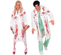 Bloody Lab Coats Costume Medium for Hospital Doctor Scientist Fancy Dress