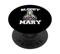 Bloody Mary funny Virgin Mary holding Bloody Mary PopSockets Adhesive PopGrip