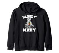 Bloody Mary funny Virgin Mary holding Bloody Mary Zip Hoodie