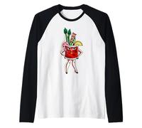 Bloody Mary Lady Raglan Baseball Tee