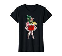 Bloody Mary Lady Value Graphic T-Shirt, Women, Black, XS