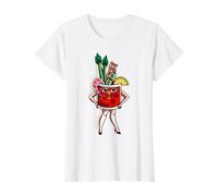 Bloody Mary Lady Value Graphic T-Shirt, Women, White, S