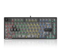 Bloody MS76 Hall Effect Magnetic Gaming Keyboard Rapid Trigger Analog Control 82 Key RGB Wired Stellar Black
