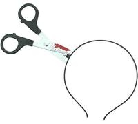 Bloody Plastic Prop Scissors Through Head on Headband Halloween Horror Zombie Fancy Dress Party Accessory