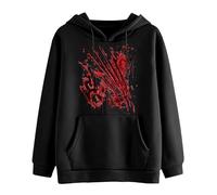 Bloody Problem Solved Halloween Print T Shirt Bloody It's Not My Blood Splatter Blood Stained T Shirt Problem Solved Scary Halloween Movie Costume Stained Scary I am Fine (L) Black