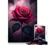 Bloody Rose for Adults 1000 Piece Puzzle Brain Agility Mind Calming Fun Uniform Cut Memorable Gift (50X75CM)