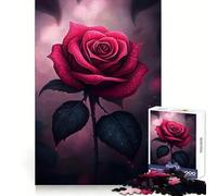 Bloody Rose Jigsaw Puzzle for Adults 1000 Pieces Mental Exercise Cozy Pastime Snug Lock Festive Gift (38X26CM)