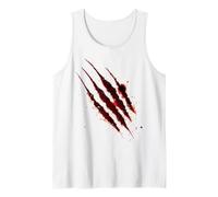 Bloody Shirt Zombie Outbreak Blood Splatter Claw Marks Tank Top