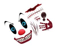 Bloody Stickers for Walls,Halloween Bloody Toilet Lid Sticker | Bathroom Wall Stickers, Horror Toilet Seat Decals for WC Restroom Door Seat Bathroom