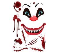 Bloody Stickers for Walls,Halloween Ghostfaces Bloody Stickers - Scary Toilet Seat Decals, Bathroom Wall Stickers, Halloween Window Clings for Bathroom